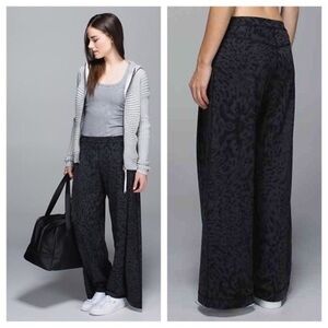 lululemon athletica Black Wide Leg Pants